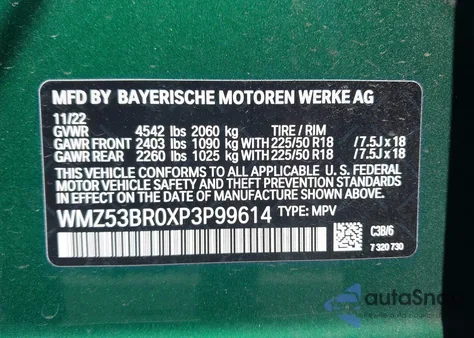 2023 Mini Countryman Cooper S from USA, damaged, VIN WMZ53BR0XP3P99614